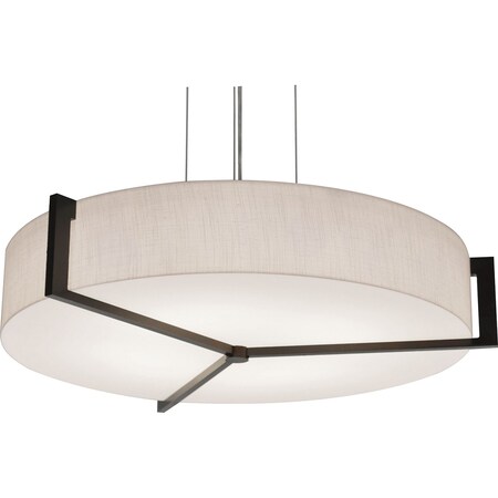 Afx Apex 14" LED Pendant - Espresso Finish - Jute Shade APP1214LAJUDES-JT